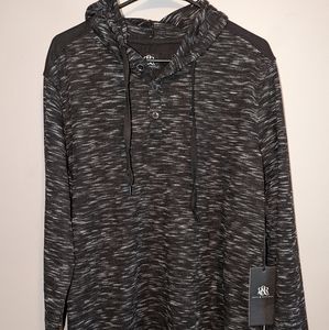 Rock & Republic Hooded Thermal Tee